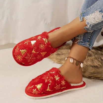 Plus Size Christmas Tree Slippers - image 2