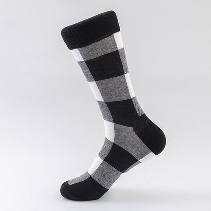 Plus Size Plaid Heart Crew Socks(5 Pairs)