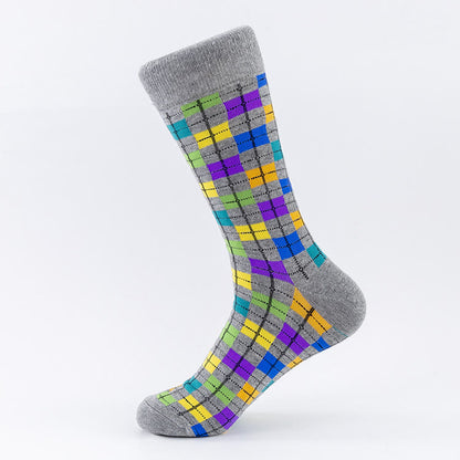 Plus Size Plaid Heart Crew Socks(5 Pairs) - image 4