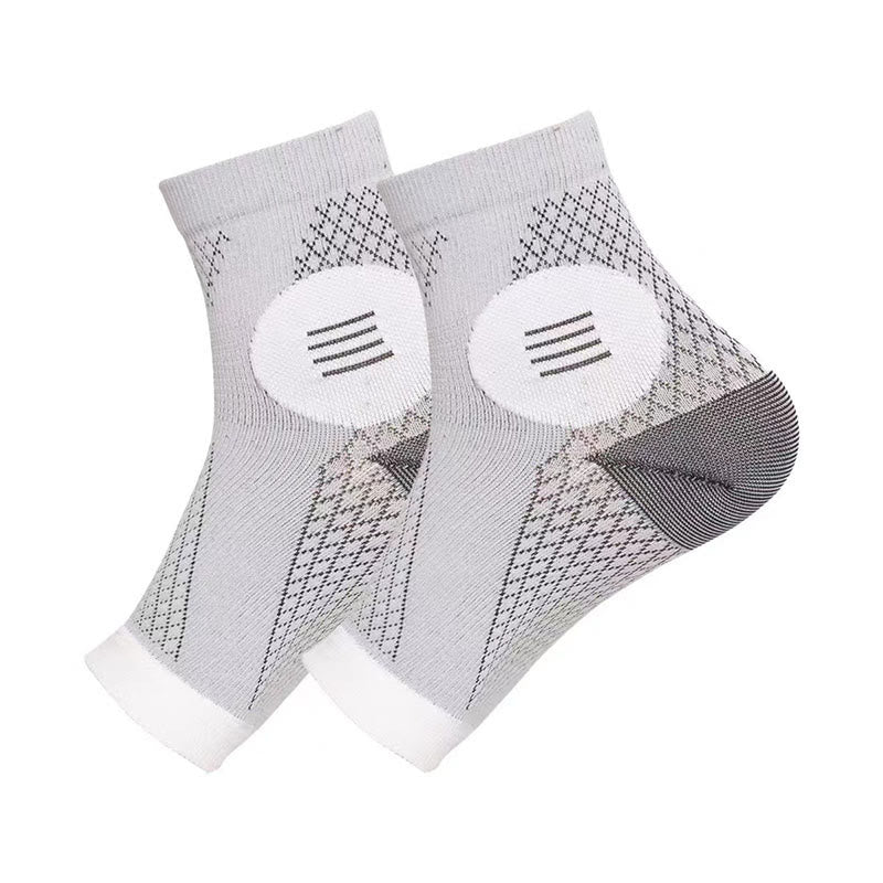 Open Toe Sweat Wicking Ankle Braces(2 Pairs) - Grey - L/XL - image 6