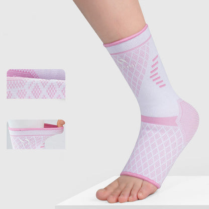 Plus Size Sports Breathable Ankle Braces(2 Pairs) - Dark Pink - EU41-43(US7.5-9) - image 7