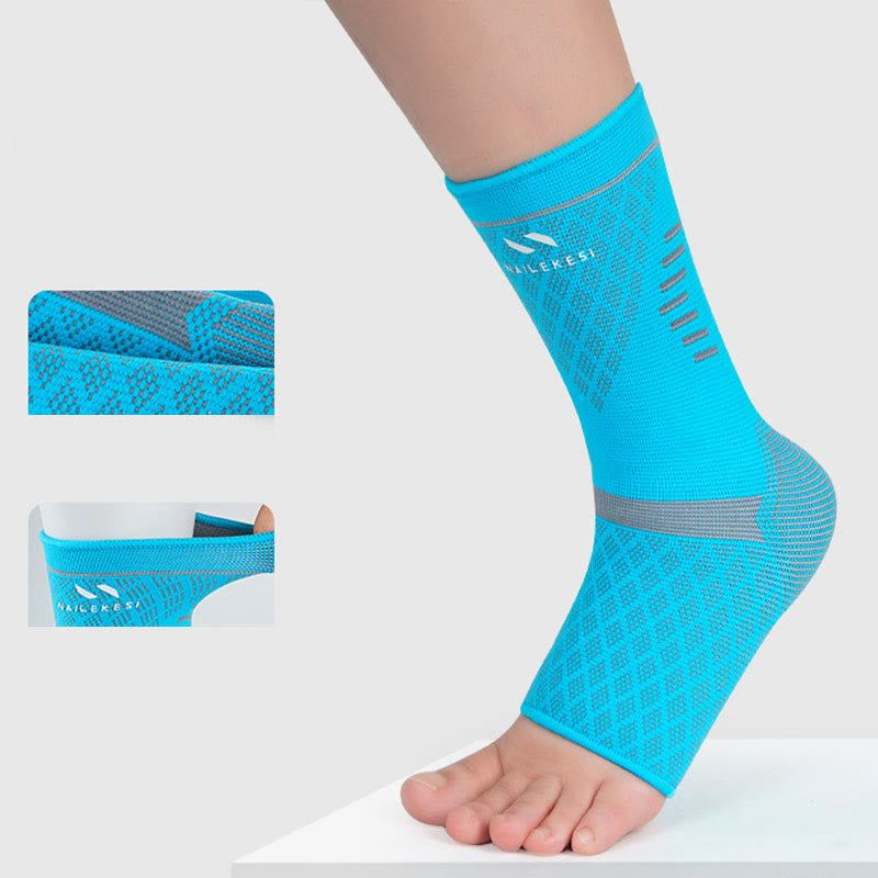 Plus Size Sports Breathable Ankle Braces(2 Pairs) - Blue - EU41-43(US7.5-9) - image 10