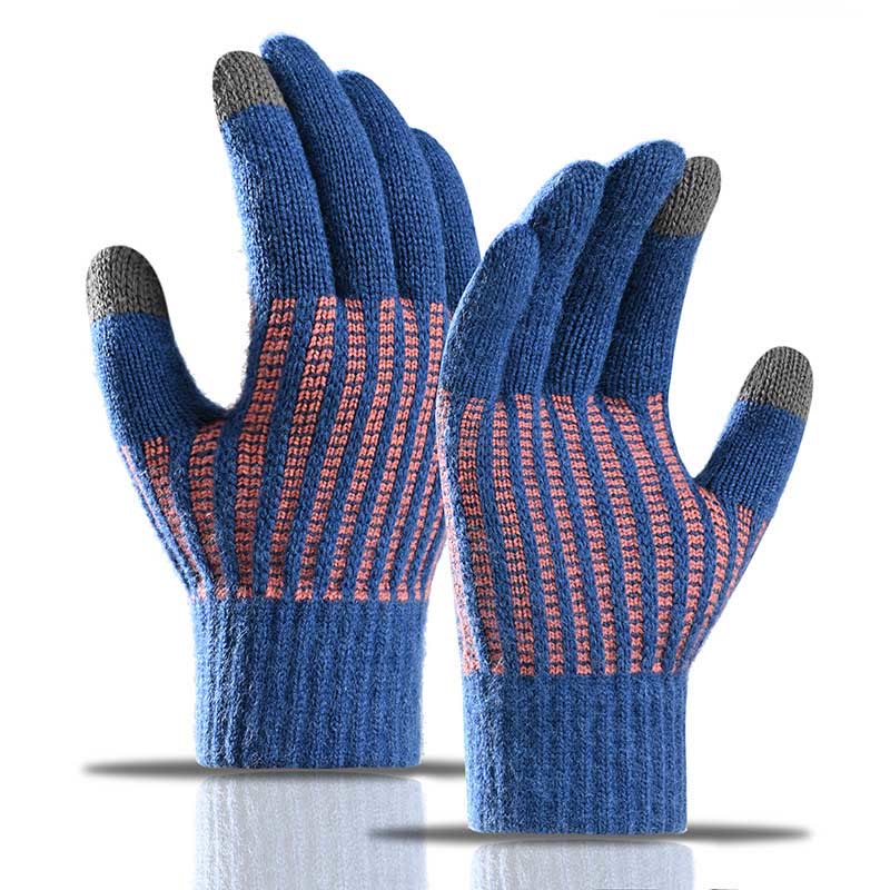 Thickening Warmth Gloves - Blue - One Size - image 3