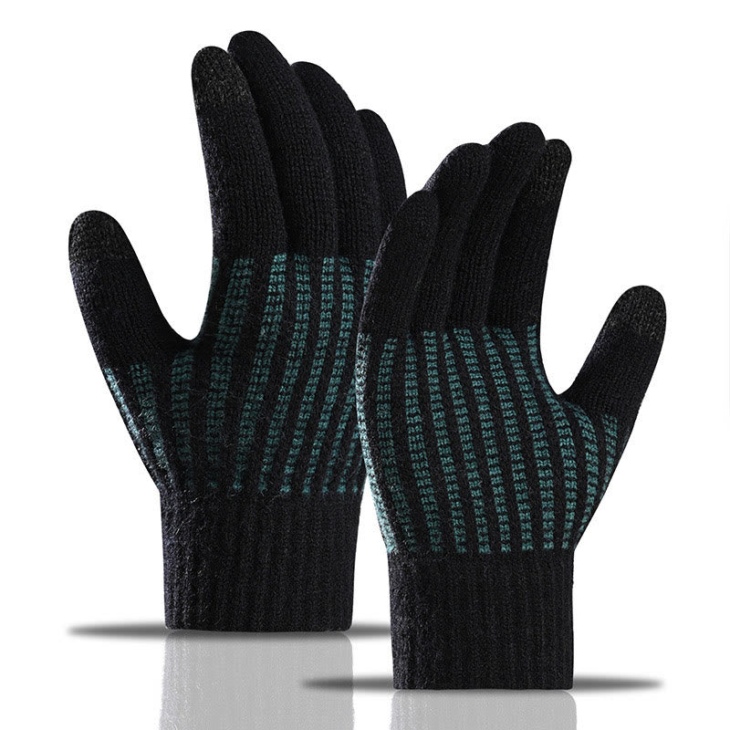 Thickening Warmth Gloves - Black - One Size - image 0