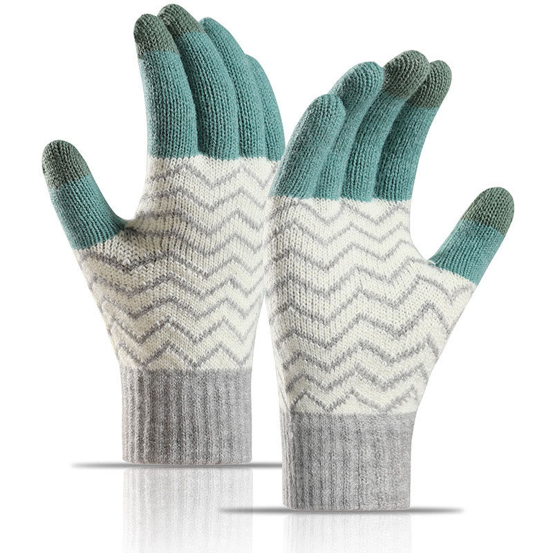 Winter Ripple Gloves - Dark Green - One Size - image 6