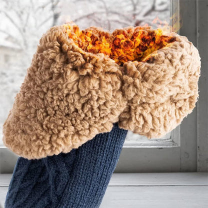 Plus Size Thickened Knitted Home Slipper Socks - image 4