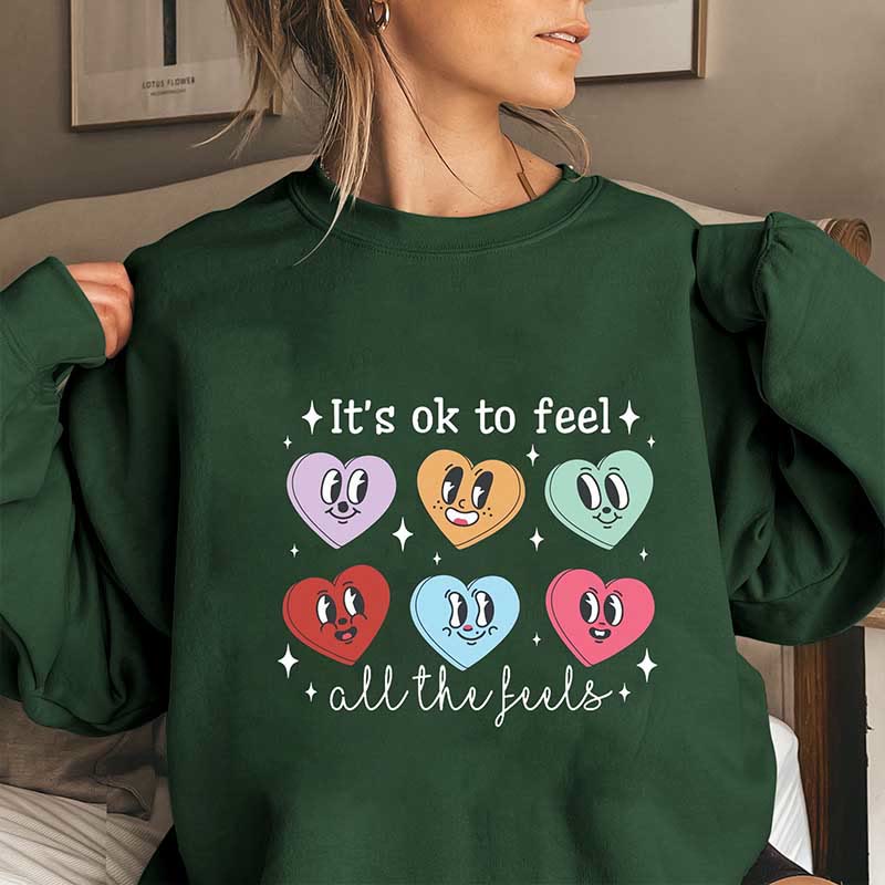 Plus Size Love Emoticon Sweatshirt
