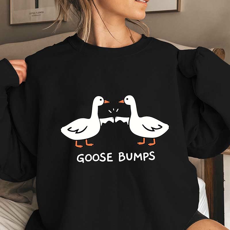 Plus Size Goose Bumps Sweatshirt - Black - 3XL - image 4