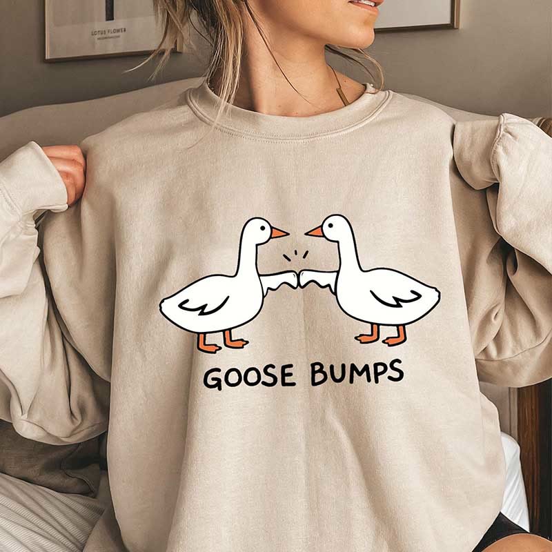 Plus Size Goose Bumps Sweatshirt - Khaki - 3XL - image 1