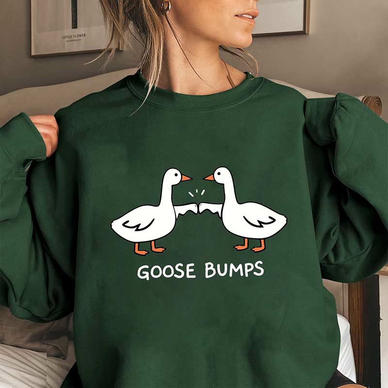 Plus Size Goose Bumps Sweatshirt - Dark Green - 3XL - image 5