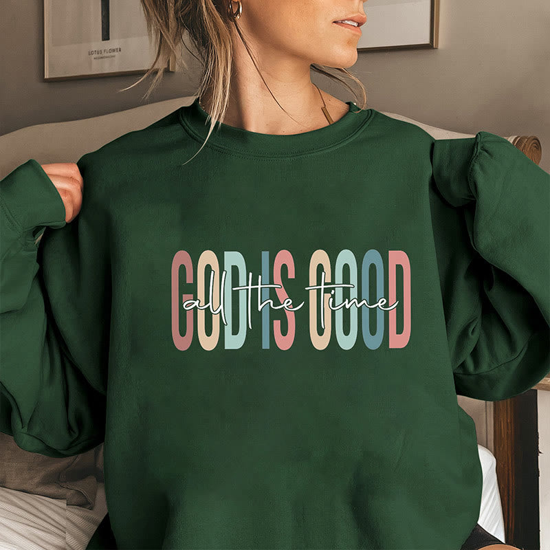 Plus Size God Sweatshirt - Dark Green - 3XL - image 4