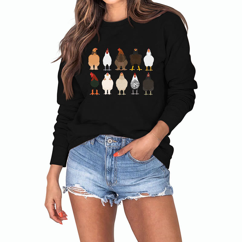 Plus Size Chick Print Sweatshirt - image 15