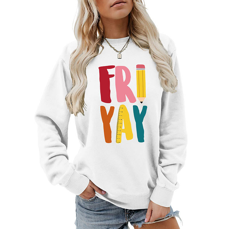 Plus Size Friday Pencil Print Sweatshirt - image 16