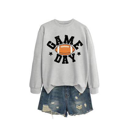 Plus Size Game Day Sweatshirt - Grey - 2XL - image 2