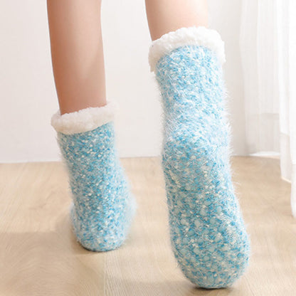 Plus Size Warm Thick Slipper Socks(2 Pairs)