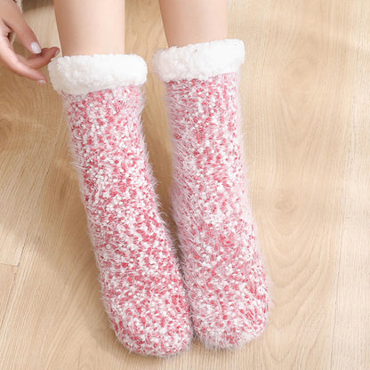 Plus Size Warm Thick Slipper Socks(2 Pairs)