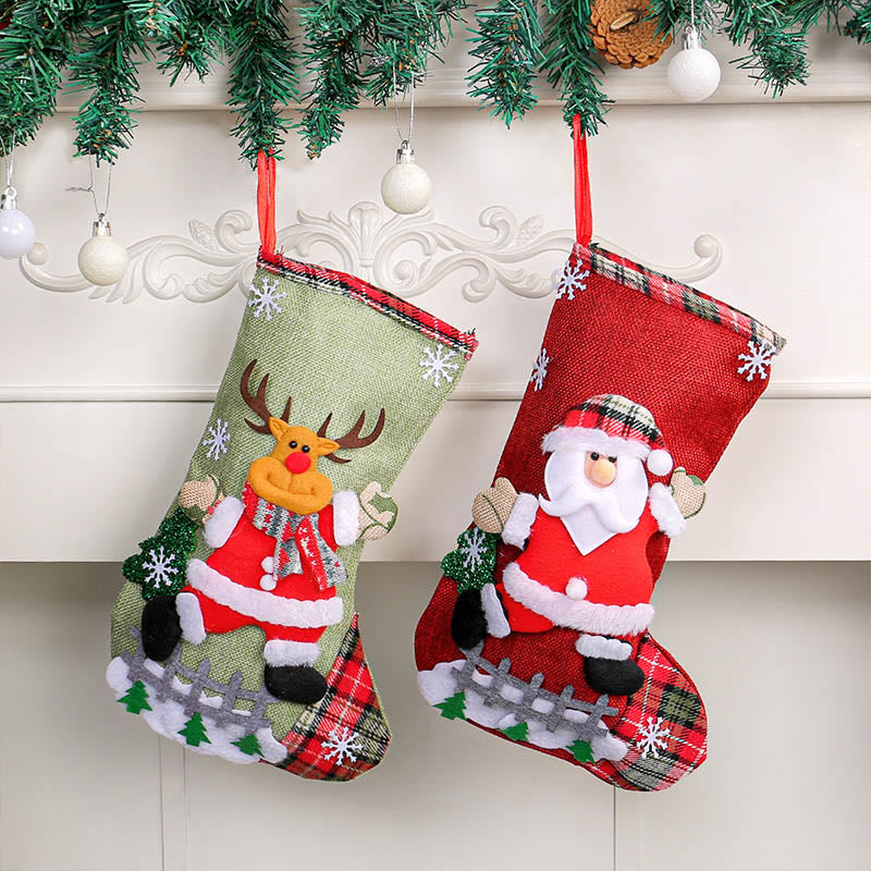 Plus Size Christmas Large Handing Socks(4 Pairs) - image 2