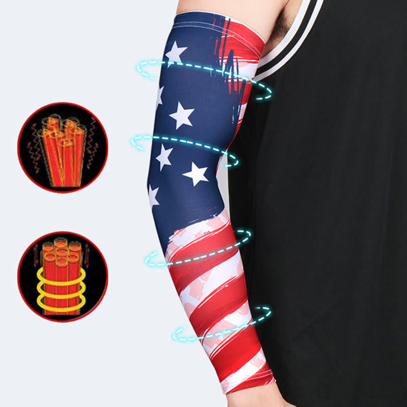 American Flag Compression Arm Sleeves
