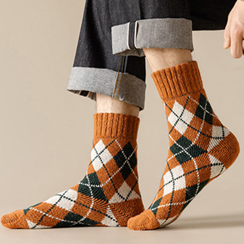 Plus Size Rhombus Quarter Socks(7 Pairs) - image 1