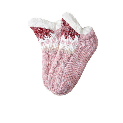 Plus Size Lambswool Slipper Socks - Light Purple - EU36-41(US3-7.5) - image 7