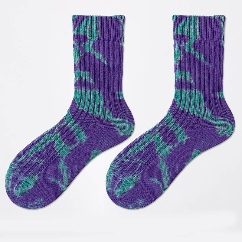 Street Tide Quarter Socks(3 Pairs) - Purple - EU38-43(US5-9) - image 11