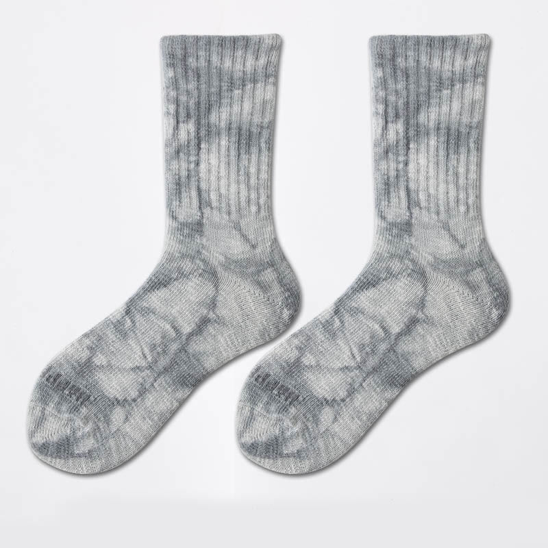 Plus Size Workwear Tie Dye Quarter Socks(3 Pairs)