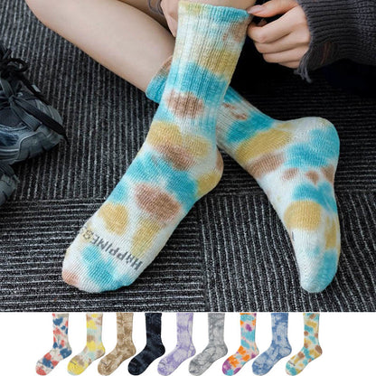 Workwear Tie Dye Quarter Socks(3 Pairs) - image 0