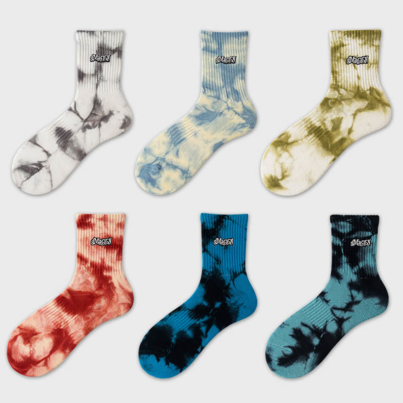 Letter Embroidery Quarter Socks(3 Pairs) - image 7