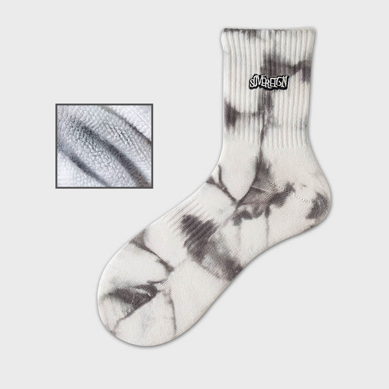Letter Embroidery Quarter Socks(3 Pairs) - Grey - EU37-43(US4-9) - image 10