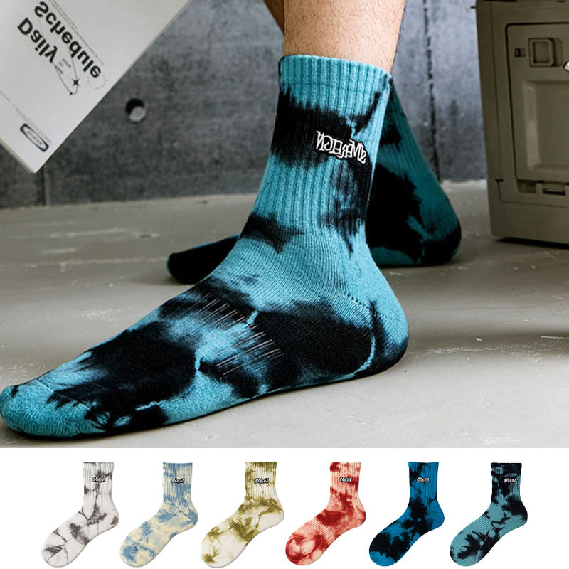 Letter Embroidery Quarter Socks(3 Pairs) - image 0