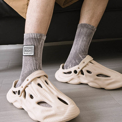 Plus Size Rock Quarter Socks(3 Pairs)