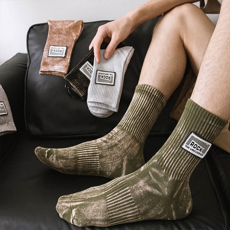 Plus Size Rock Quarter Socks(3 Pairs)