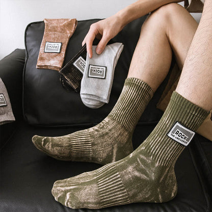 Plus Size Rock Quarter Socks(3 Pairs)