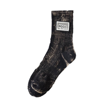 Plus Size Rock Quarter Socks(3 Pairs)