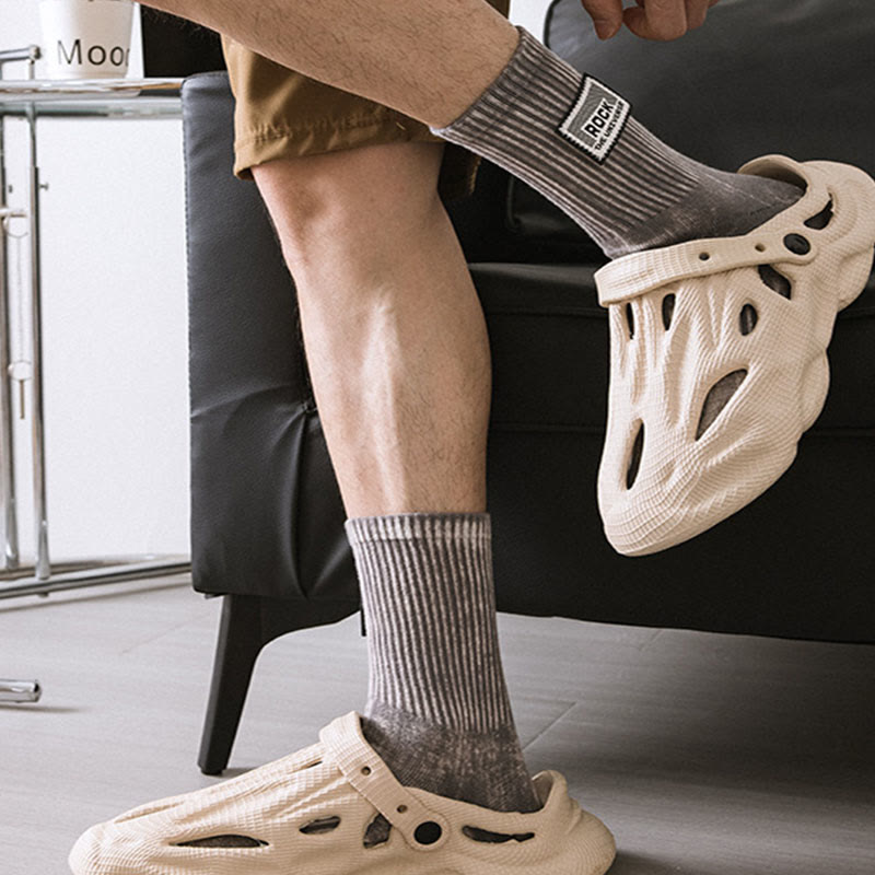 Plus Size Rock Quarter Socks(3 Pairs)