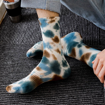 Polka Dot Tie Dye Quarter Socks(4 Pairs) - image 3