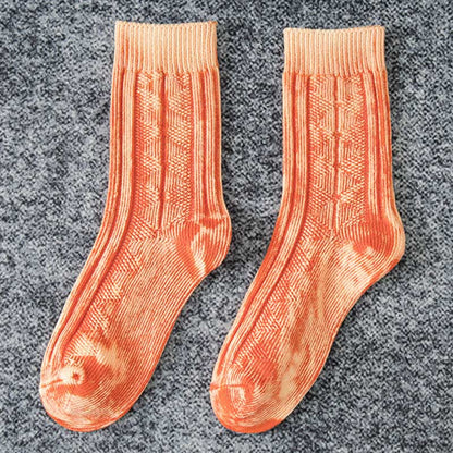 Retro Quarter Socks(3 Pairs) - Orange - EU37-41(US4-7.5) - image 11