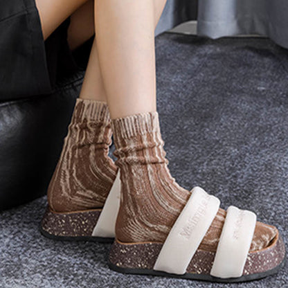 Plus Size Retro Quarter Socks(3 Pairs)