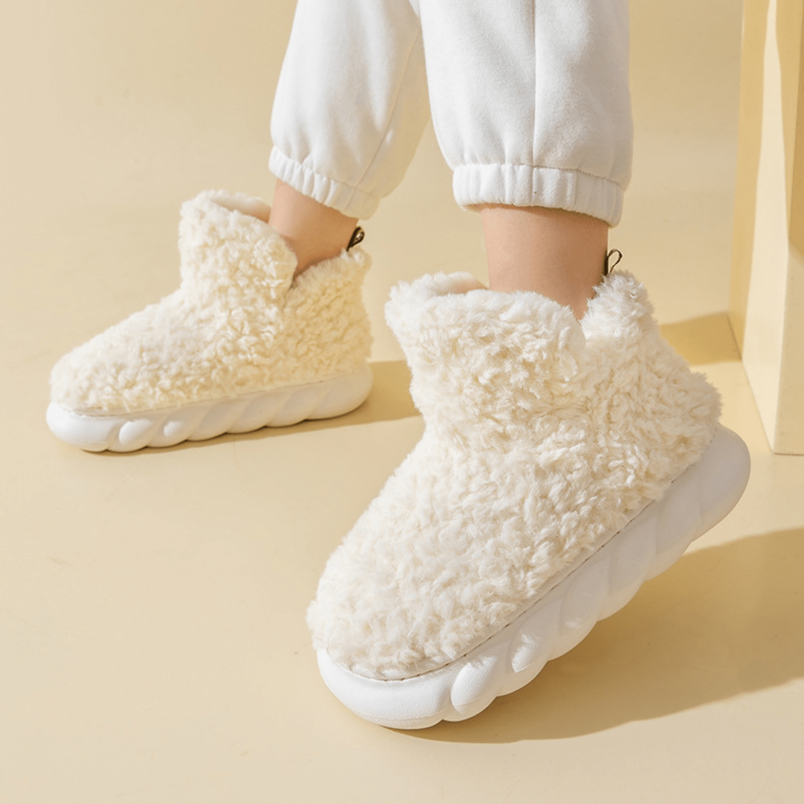 Plus Size Thick Sole Warm Slippers - image 1