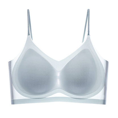 Ice Silk Comfort Wireless Bra(2 Packs) - Lake Blue - 4XL - image 12