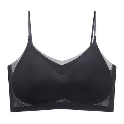 Ice Silk Comfort Wireless Bra(2 Packs) - Black - 4XL - image 13