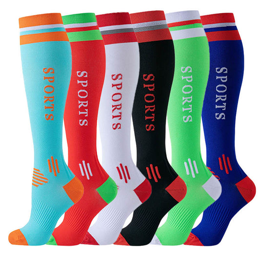 Color Matching Sport Compression Socks(6 Pairs)