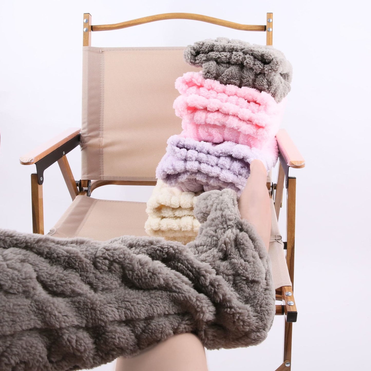 Plus Size Winter Warm Thigh High Slipper Socks - image 1