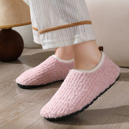 Plus Size Fuzzy Curly Fur Slippers - image 2