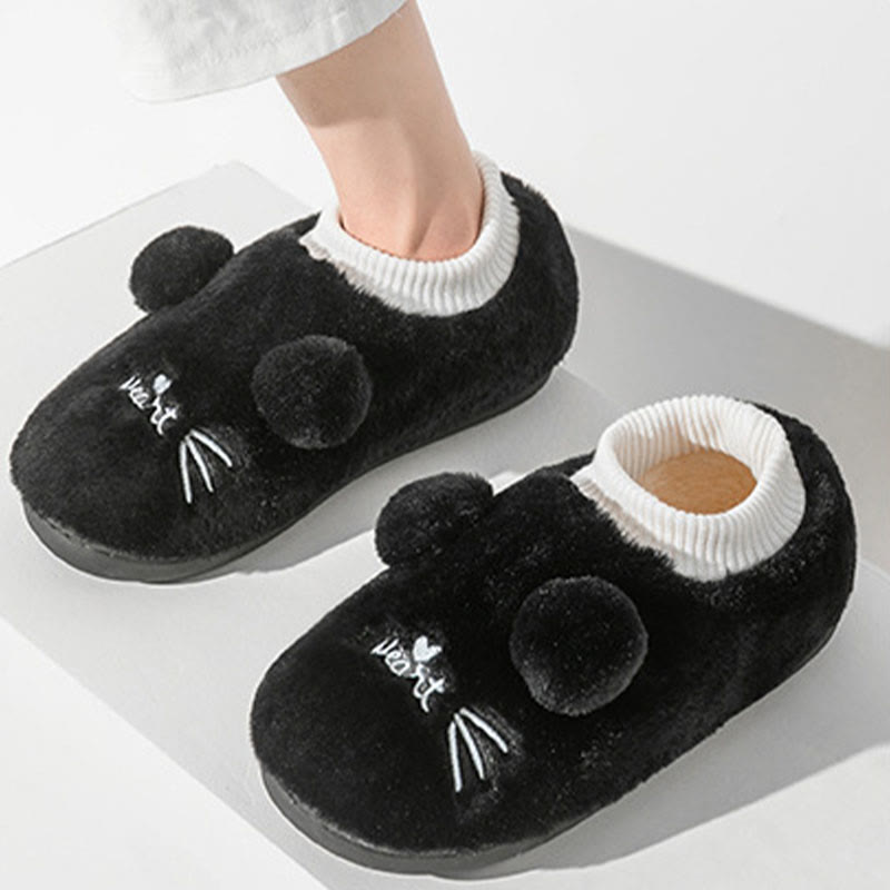 Plus Size Cartoon Cat Slippers - image 2