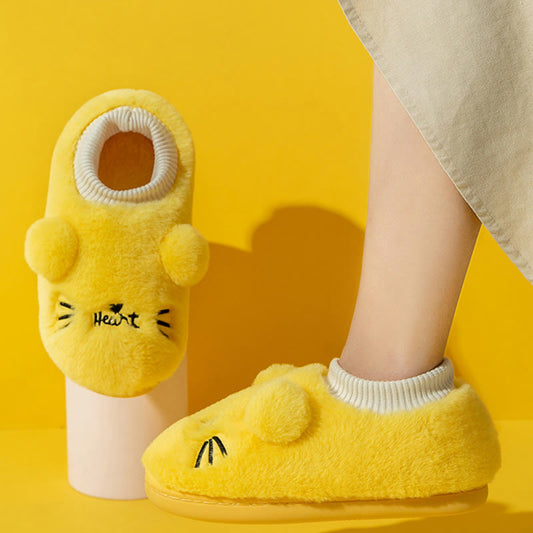 Plus Size Cartoon Cat Slippers - image 1