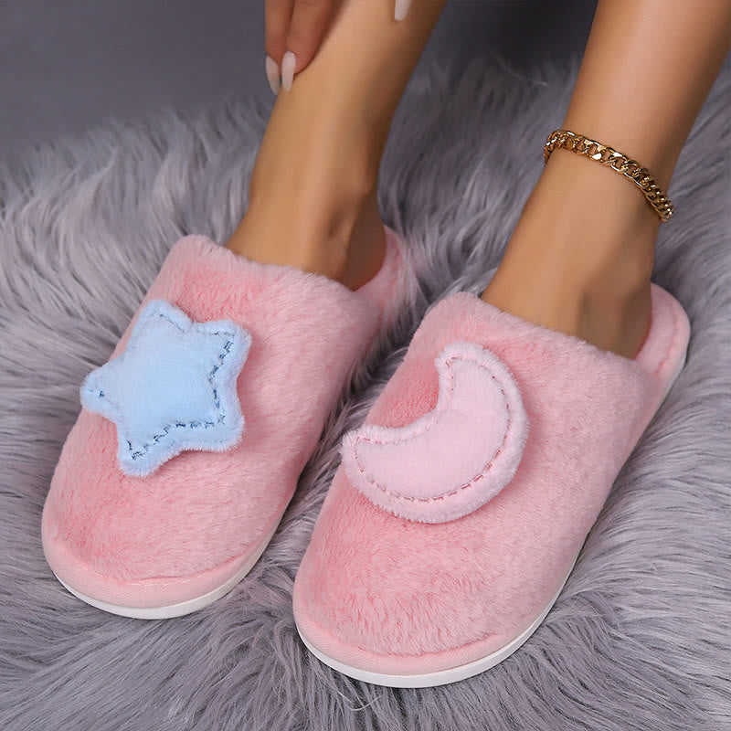 Plus Size Moon Stars Slippers - image 1