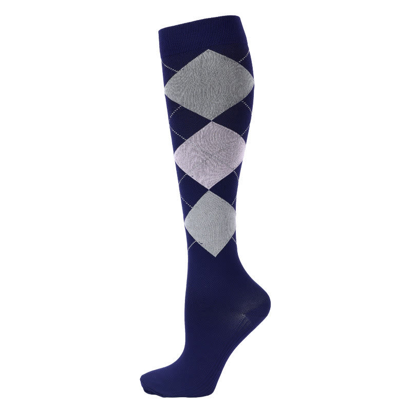 Diamond Lattice Compression Socks(3 Pairs)
