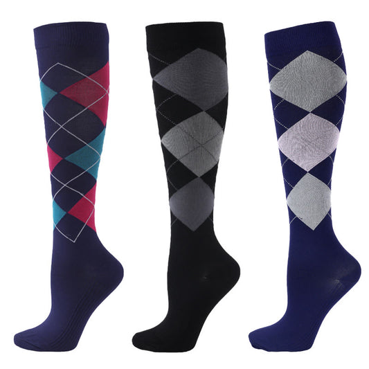 Diamond Lattice Compression Socks(3 Pairs)