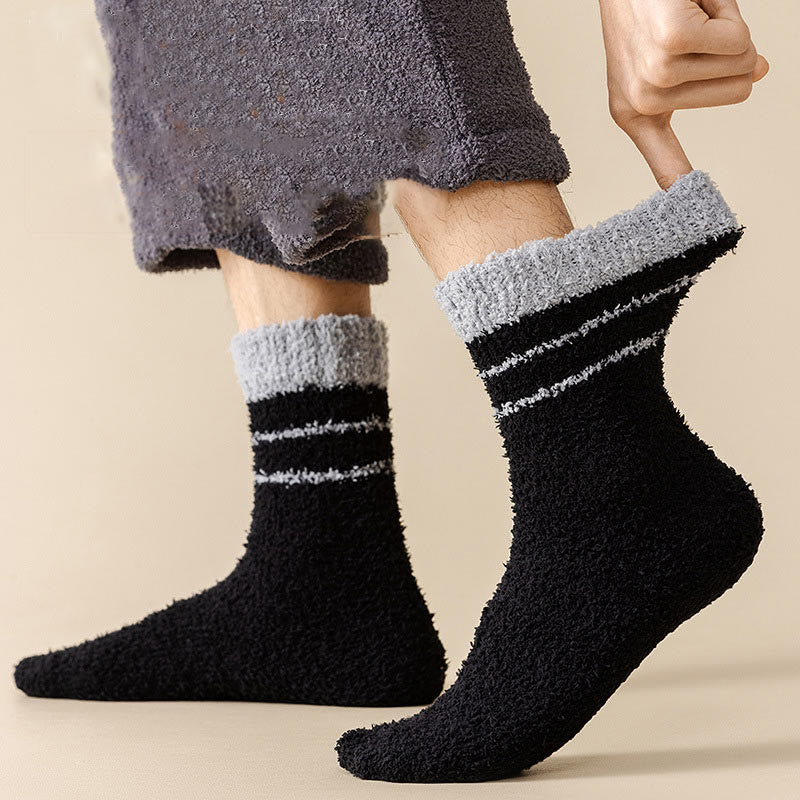 Coral Fleece Quarter Socks(6 Pairs) - image 1